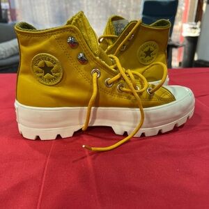 Women’s Converse Mustard Yellow High-Tops